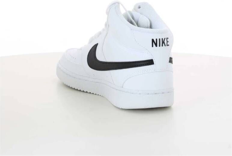 Nike Zwarte Court Vision Mid Sneakers White Heren