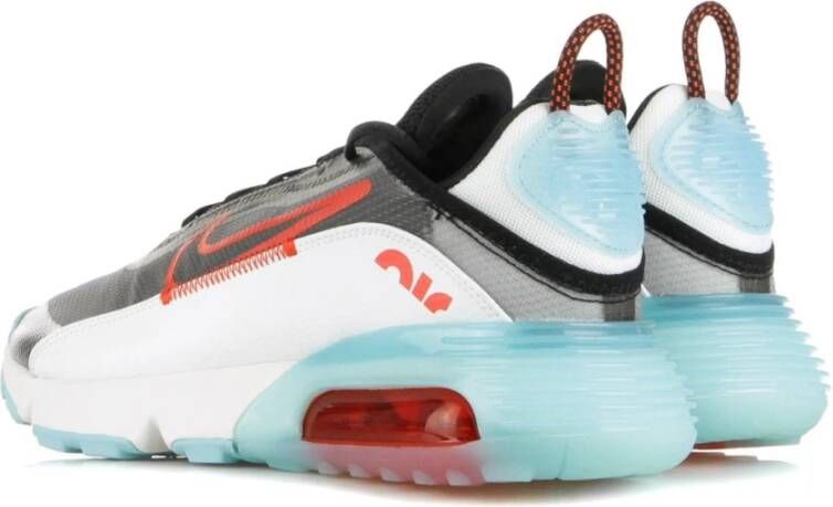 Nike Zwarte lage schoen met rood en aqua Multicolor Dames