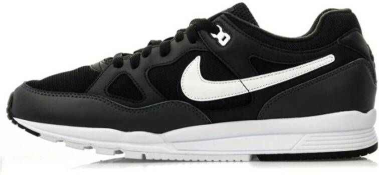 Nike Zwarte Leren Sneakers Air Span 2 Black Heren