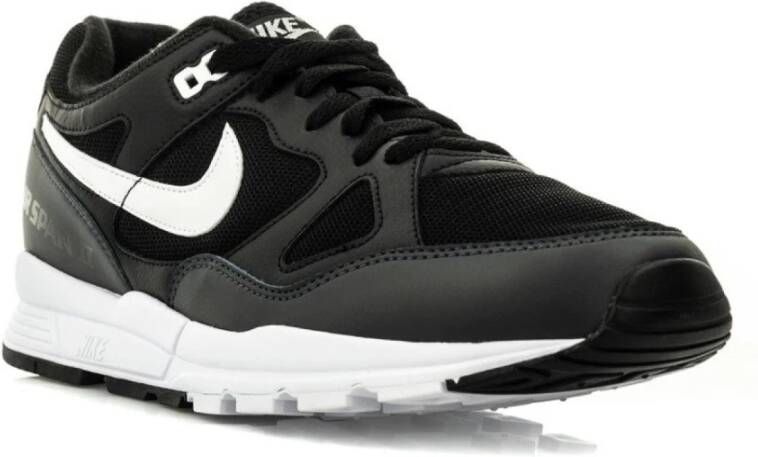 Nike Zwarte Leren Sneakers Air Span 2 Black Heren