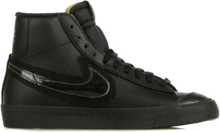 Nike Zwarte Mid-Top Damessneakers Black Heren