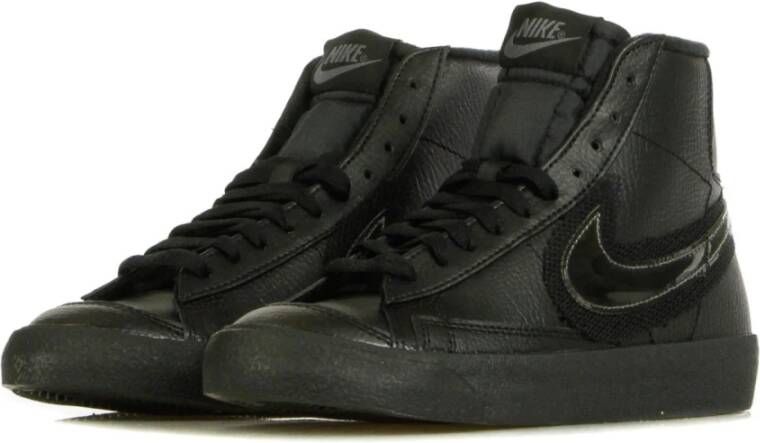 Nike Zwarte Mid-Top Damessneakers Black Heren