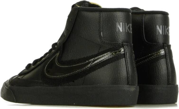 Nike Zwarte Mid-Top Damessneakers Black Heren