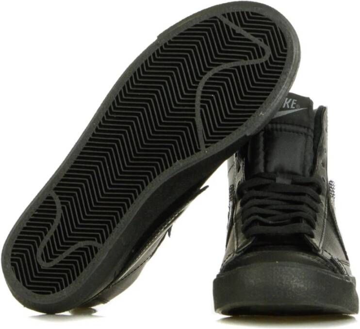 Nike Zwarte Mid-Top Damessneakers Black Heren