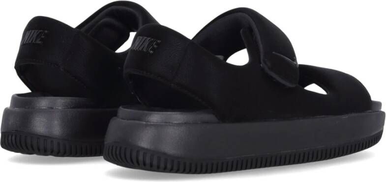 Nike Zwarte rubberen sandaal met gevormd ontwerp Black Heren