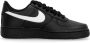 Nike Zwart Wit Lage Sneaker Air Force 1 Black Heren - Thumbnail 4