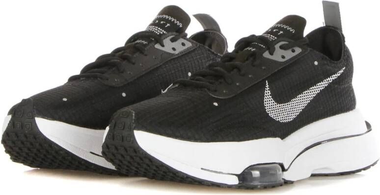 Nike Zwart Wit Lage Sneakers met Zoom Air Black Heren