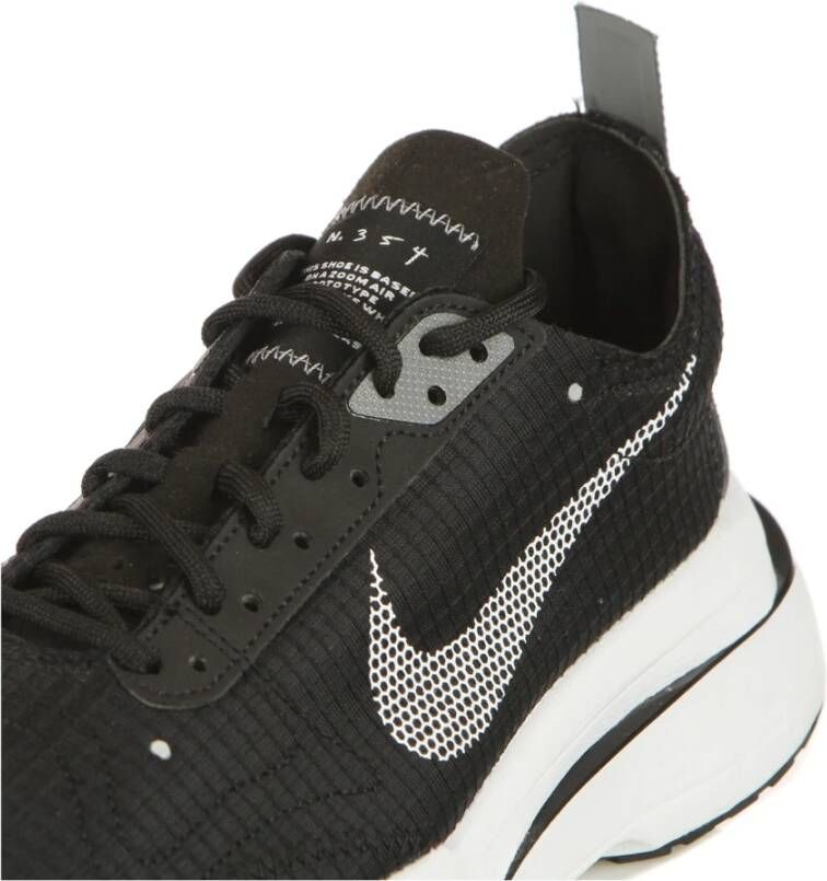 Nike Zwart Wit Lage Sneakers met Zoom Air Black Heren