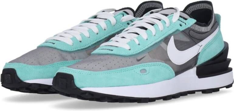 Nike Zwart Witte Sneakers met Wafelzool Multicolor Heren