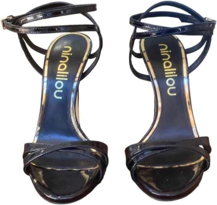 Ninalilou Micol Vernice Sandalen Black Dames