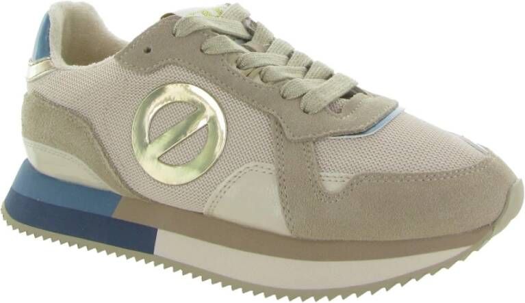 No Name Casual Jogger Sneaker Riva Style Beige Dames