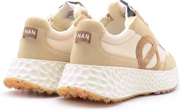 No Name Mesh en Suède Sneakers Beige Dames