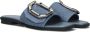 Noa Harmon Blauwe Denim Slippers Stijlvol Model Blue Dames - Thumbnail 8