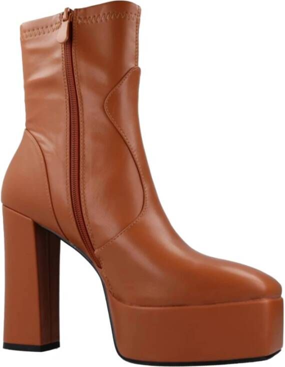 Noa Harmon Heeled Boots Brown Dames