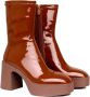 Noa Harmon Heeled Boots Brown Dames - Thumbnail 9