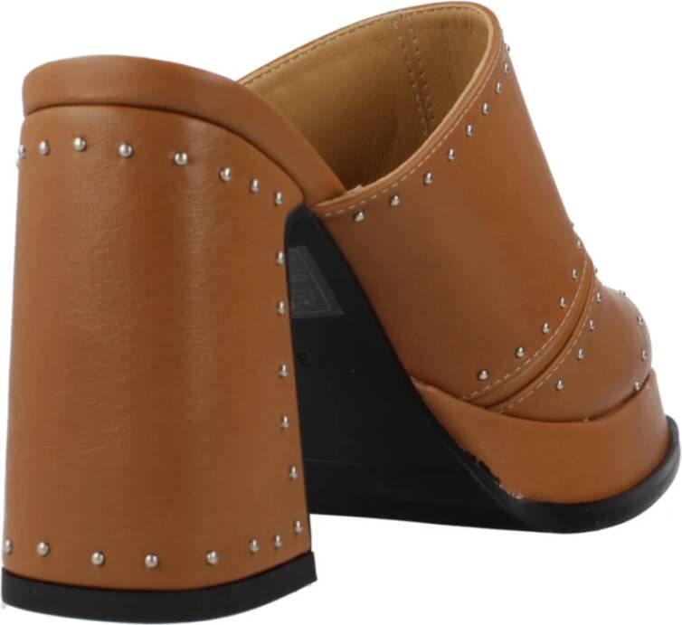 Noa Harmon Stijlvolle Heeled Mules voor Vrouwen Brown Dames