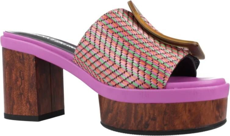 Noa Harmon Stijlvolle heeled mules voor vrouwen Multicolor Dames