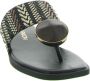 NOA HARMON Slippers Dames 9226 Maat: 40 Materiaal: Raffia Kleur: Zwart - Thumbnail 8