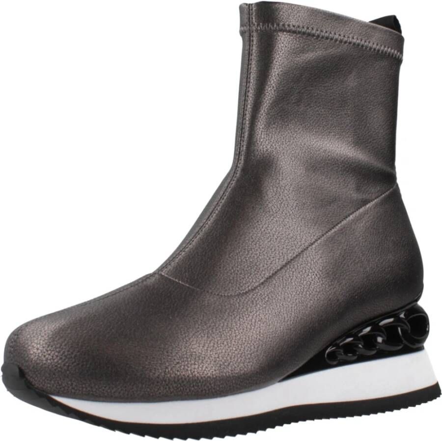 Noa Harmon Stijlvolle Sneaker Enkellaarzen Gray Dames