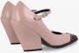 Noa Harmon Zwarte Cowboy Stijl Mary Jane Schoen Pink Dames - Thumbnail 3