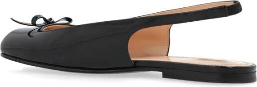 Nodaleto Leren balletflats Black Dames