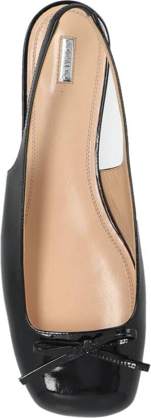 Nodaleto Leren balletflats Black Dames