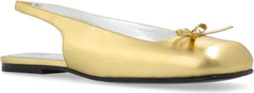 Nodaleto Leren balletflats Yellow Dames