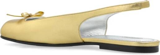 Nodaleto Leren balletflats Yellow Dames