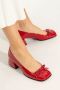 Nodaleto Leren hakken schoenen Red Dames - Thumbnail 2