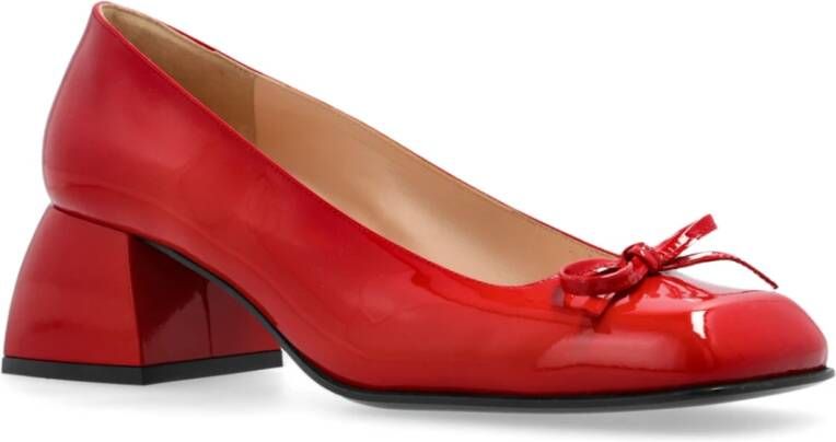 Nodaleto Leren hakken schoenen Red Dames