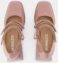 Nodaleto Roze platform schoenen met dubbele klittenbandsluiting Pink Dames - Thumbnail 6