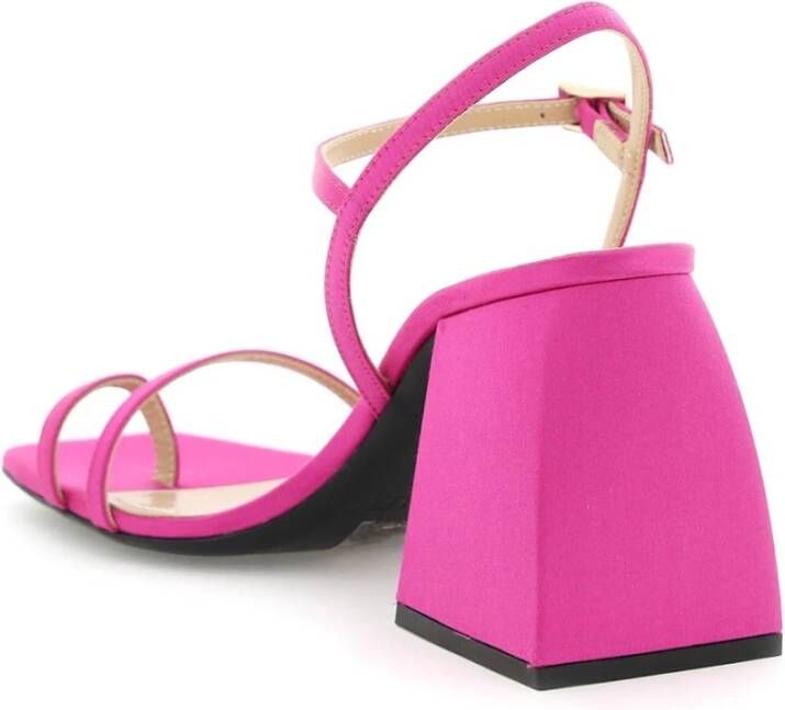 Nodaleto Roze Leren Sandalen Pink Dames