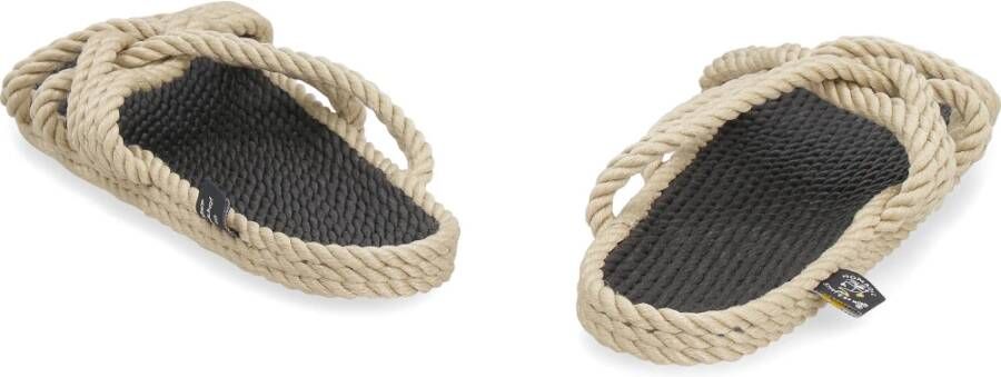 Nomadic State of Mind Gevlochten Raffia Touw Sandalen Beige Dames