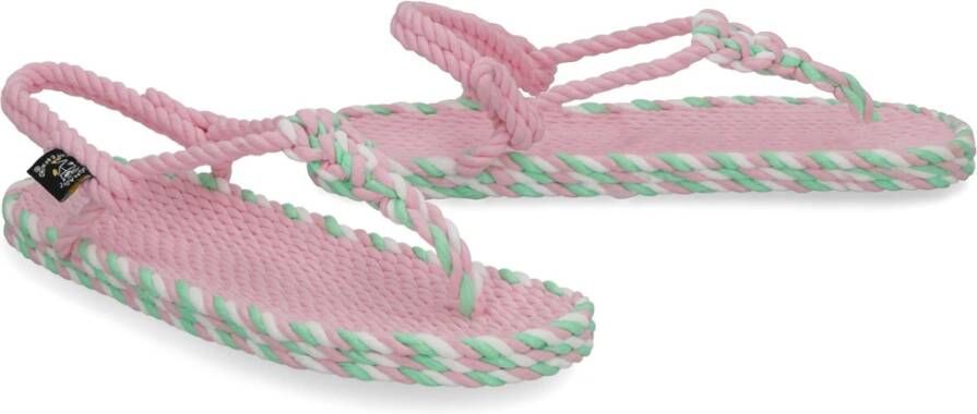 Nomadic State of Mind Lurex Touw Sandalen Pink Dames