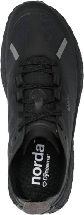 Norda Zwarte Sneakers Bio-Dyneema Veters Logo Black Heren