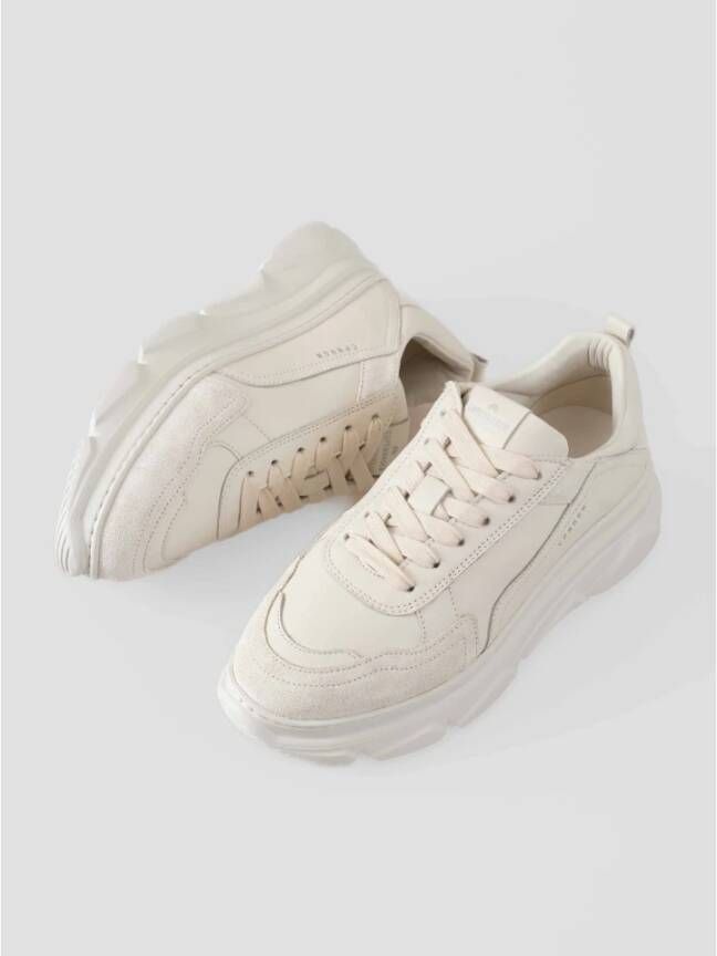 Normann Copenhagen Platform sneakers met glad leer White Dames