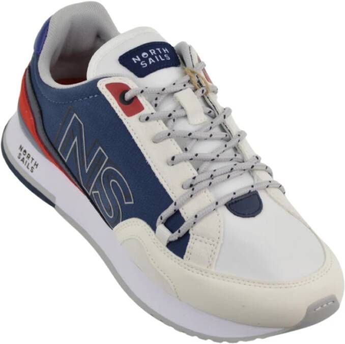 North Sails Blauwe Mesh Sneaker Hitch Block Multicolor Heren