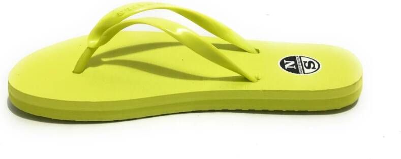 North Sails Gele Rubberen Flip Flops Sandy Elemental Geel Dames