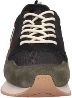 North Sails Sneakers van gerecycled nylon met suède details Zwart Heren