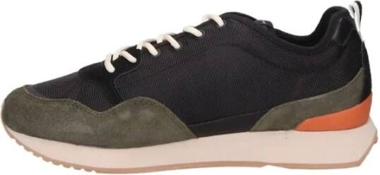 North Sails Sneakers van gerecycled nylon met suède details Zwart Heren