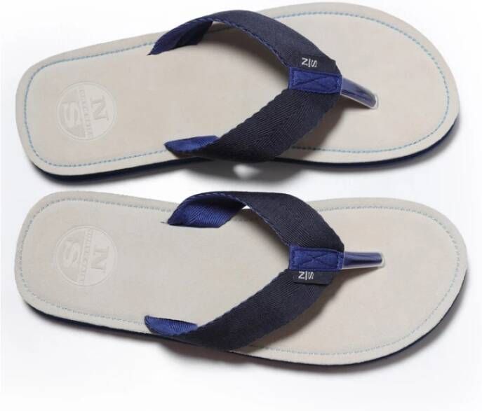 North Sails Stijlvolle Strandslippers voor de Zomer Blue Heren