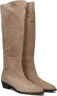 Notre-v Beige Suède Hoge Laarzen Beige Dames