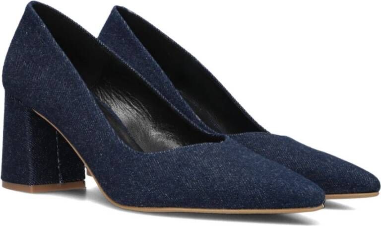 Notre-v Blauwe Denim Elegante Pumps Blue Dames