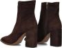 Notre-V 46936 Enkellaarsjes Enkelboots met rits Dames Bruin - Thumbnail 9