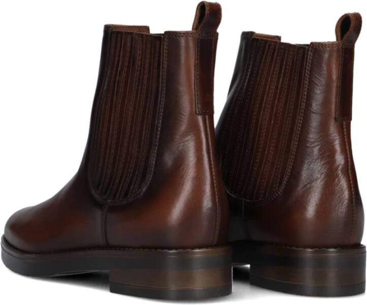 Notre-v Chelsea Boots in Cognac Lakleer Brown Dames