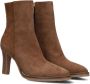 Notre-V 57436 Enkellaarsjes Enkelboots met rits Dames Cognac - Thumbnail 5