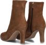 Notre-V 57436 Enkellaarsjes Enkelboots met rits Dames Cognac - Thumbnail 6