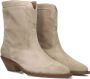 Notre-V 08-483 Cowboylaarzen Western Laarzen Dames Beige - Thumbnail 9