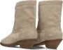 Notre-V 08-483 Cowboylaarzen Western Laarzen Dames Beige - Thumbnail 10