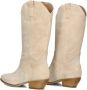 Notre-V As183 Cowboylaarzen Western Laarzen Dames Beige - Thumbnail 10